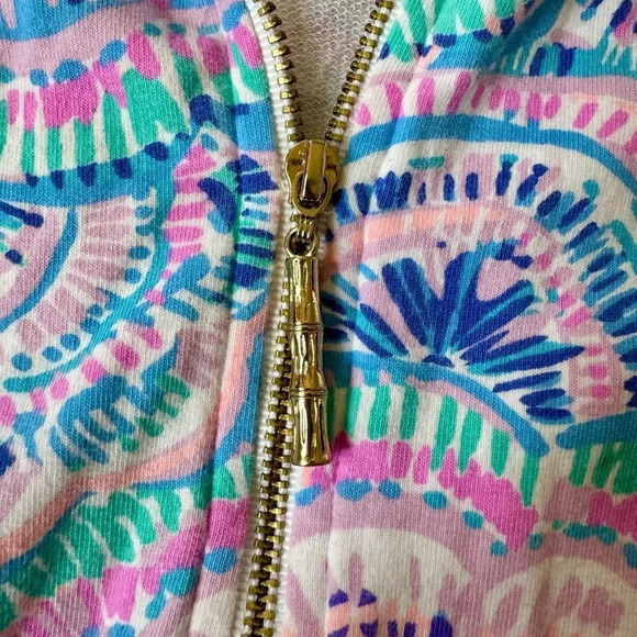 Lilly Pulitzer Leona Zip-Up Happy As A Clam Jacket - Picture 4 of 6